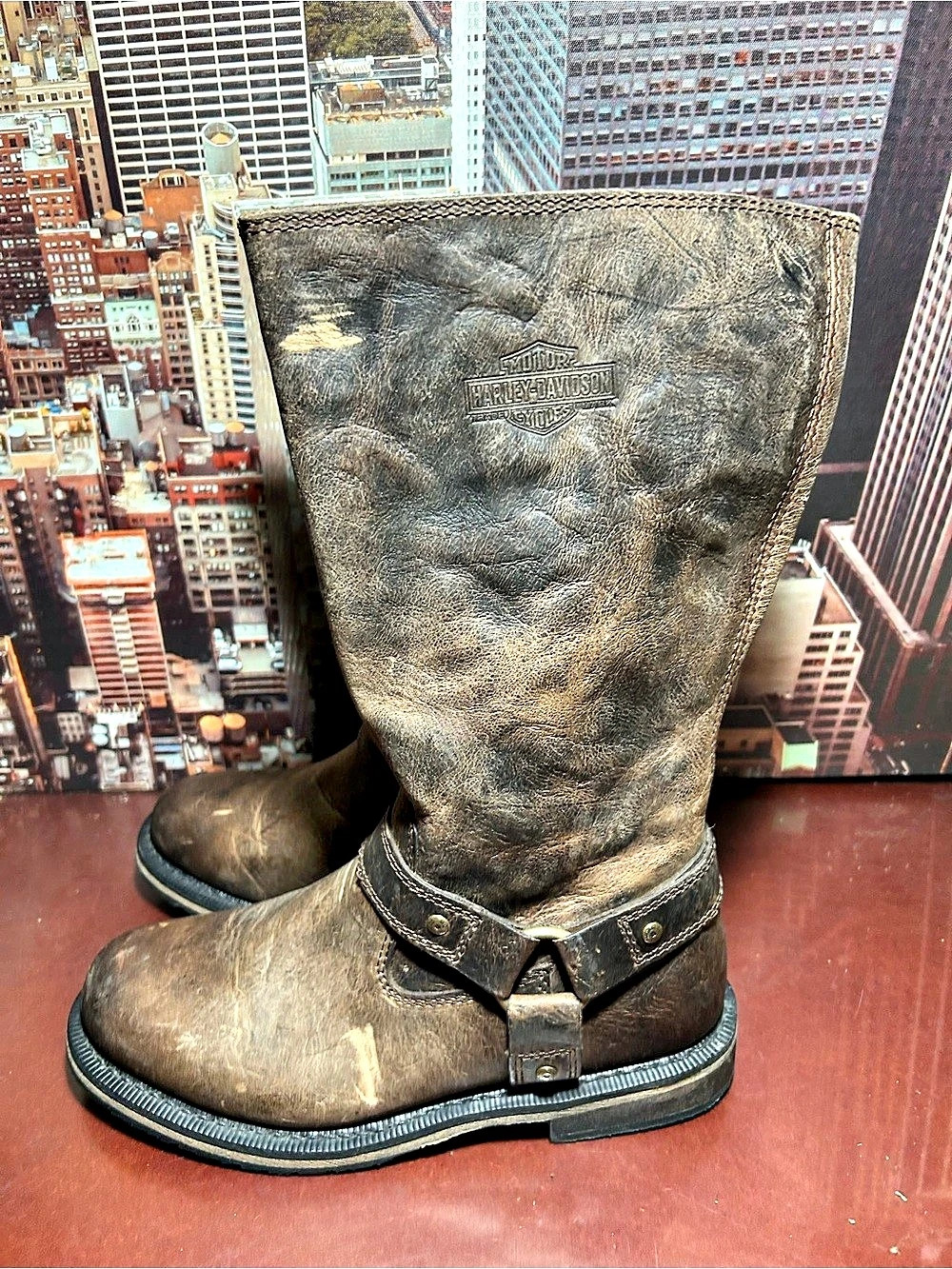 Harley-Davidson D84477 Leather Western Boots US 8M